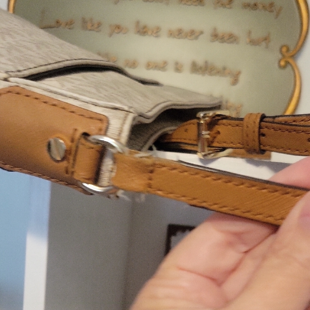 Michael Kors Jet Set Travel Messenger Bag Large Logo - Vanilla - Picture 5 of 11